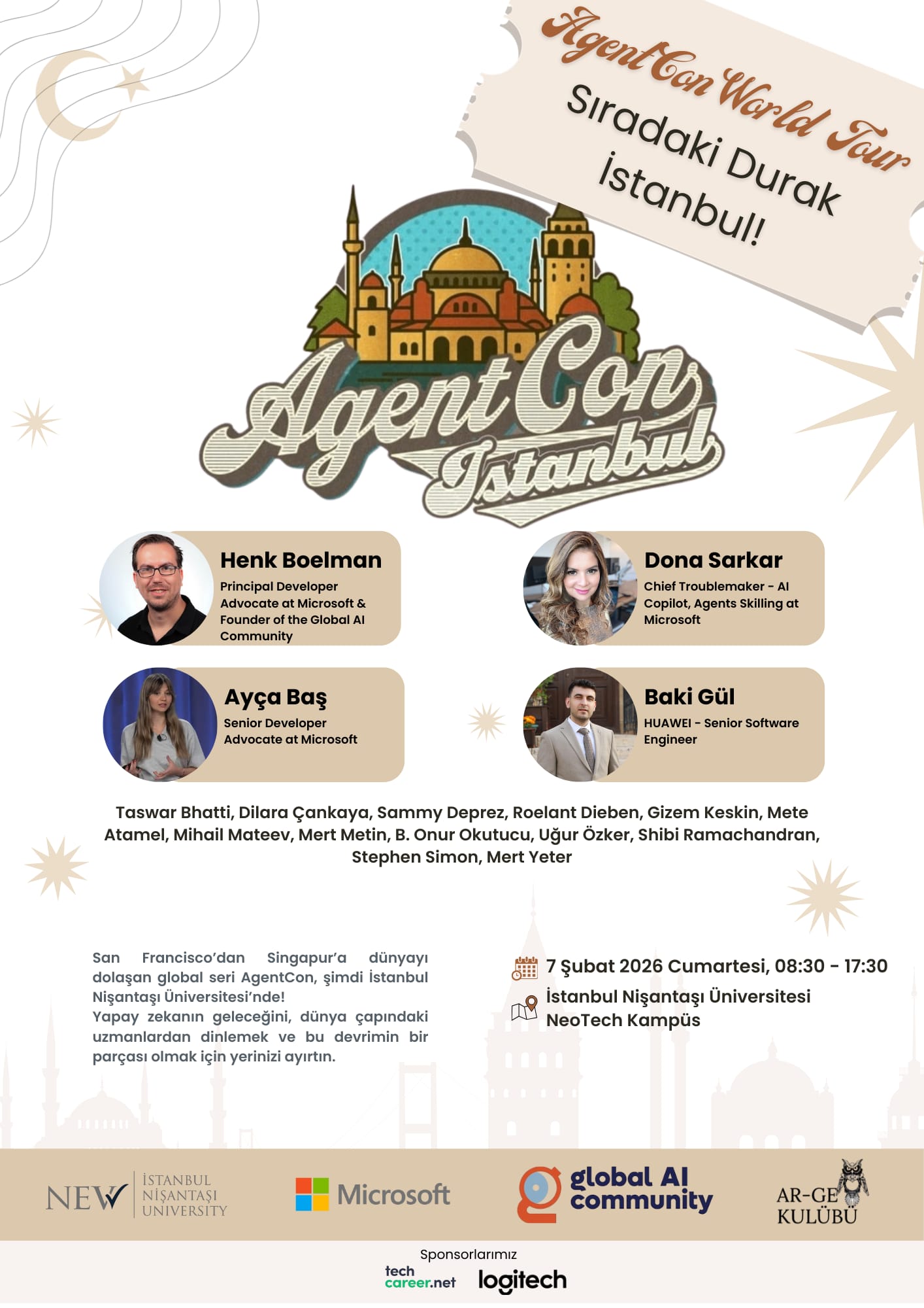 İstanbul Nişantaşı Üniversitesi Neotech Kampüs – AgentCon Etkinliği – 7 Şubat 2026